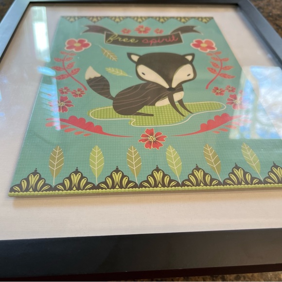 14x12 Free Spirit Fox Framed Boho Western Decor - Picture 2 of 6
